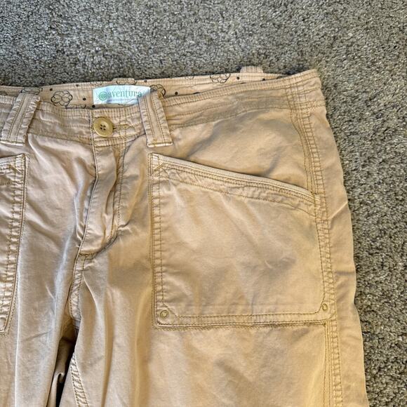 Aventura Clothing Organic Cotton Sustainable Crop Pants Women's 12 Brown Stretch - Picture 3 of 10